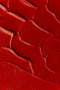 Kaboompics - Red Lipstick Textured Swatch