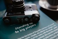 Kaboompics - Old analog camera and photography book