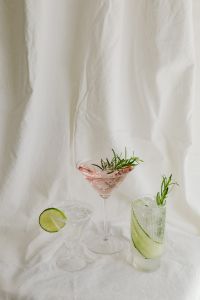 Kaboompics - Two Summer Cocktails with Lime and Rosemary