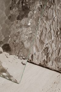 Kaboompics - Textured Glass Panel Beside Cracked Stone