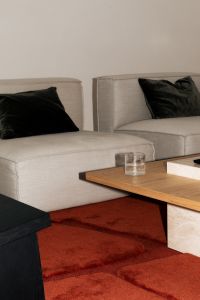 Kaboompics - Modern Coffee Table Styling With Glass And Stone Detail