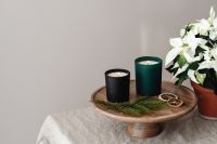 Kaboompics - Christmas Candle Still Life with Copy Space
