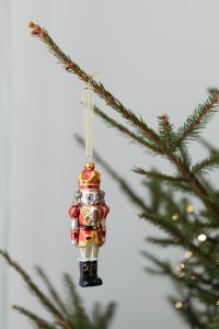 Kaboompics - Hanging Red and Gold Nutcracker Ornament