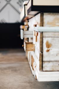 Kaboompics - Wooden installation with shelves