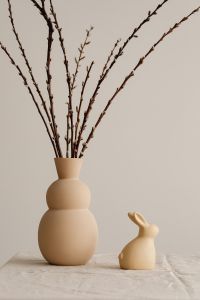 Kaboompics - Minimal Easter Bunny Decor With Branches In Vase