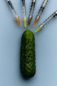 Kaboompics - Medical Syringes and Cucumber Still Life