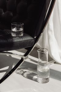 Kaboompics - Contemporary Lounge Interior With a Glassware Display