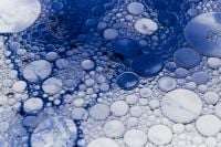 Kaboompics - Blue Bubble Texture With Fine Detailed Foam