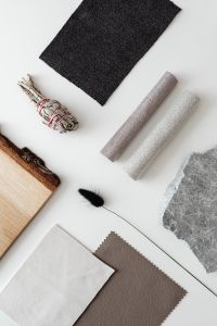 Kaboompics - Neutral Interior Material Moodboard with Wood and Textile Samples