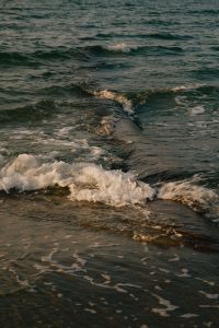 Kaboompics - Concrete Pipe Surrounded by Sea Waves Beach