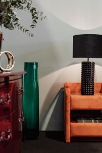Kaboompics - Coloured furniture and black lamp - upholstered furniture