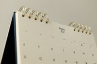 Kaboompics - January 2027 Desk Calendar Minimal Close Up