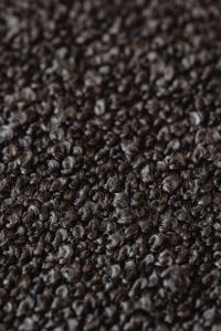 Kaboompics - Macro View of Dark Bouclé Upholstery Fabric Texture