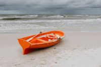 Kaboompics - Lifeguard boat on Baltic coast