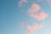 Kaboompics - Pink Cloud Formation with Open Blue Copy Space for Pastel Designs