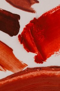 Kaboompics - Vibrant Red Lipstick Texture Swatches