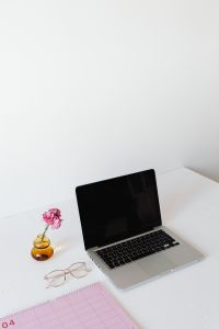 Pink Calendar and Planner Desk Setup for Productivity, Work and Study