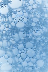 Blue Soap Bubble Foam Textures and Abstract Backgrounds for Creative Design Projects