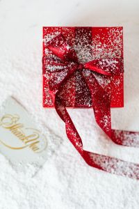 Red Christmas Gifts and Greeting Cards for Holiday Marketing and Seasonal Design