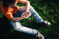 Kaboompics - Young boy in the garden