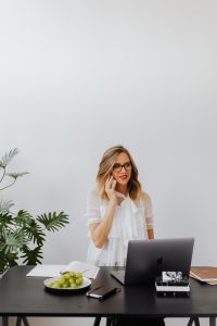 Kaboompics - Businesswoman on Phone During Office Workday