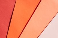 Kaboompics - Coral and Peach Geometric Paper Shapes