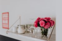 Kaboompics - Beautiful fresh pink flowers on marble shelf