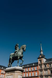 Kaboompics - Equestrian Statue of Philip III Beside Plaza Mayor Tower