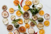Kaboompics - Colorful Dried Fruit Collection Arranged on White Marble