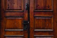 Kaboompics - Dark Wooden Historic Door Detail
