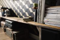 Kaboompics - Books on the shelf