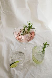 Kaboompics - Close-Up Pink Cocktail with Rosemary