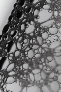 Kaboompics - Monochrome Soap Bubble Foam Macro Texture