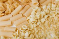 Kaboompics - Mixed Penne, Shells and Farfalle Pasta for Italian Recipe Content
