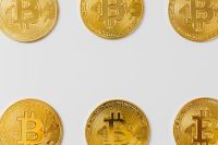 Kaboompics - Bitcoin Coins Border With Copy Space