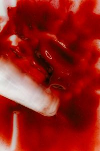 Kaboompics - Red Lip Gloss with Applicator Detail