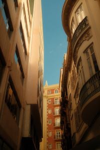 Kaboompics - Narrow Malaga Street with Historic Facades