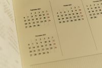 Kaboompics - September to December 2027 Calendar Overview Close Up