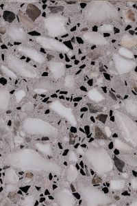 Kaboompics - White and Black Terrazzo Flooring Texture with Dense Irregular Stone Chips