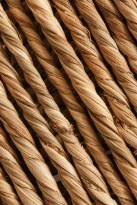 Kaboompics - Repeating Thick Jute Rope Braids in Parallel Diagonal Rows