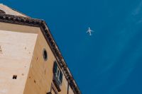Kaboompics - Airplane Above Historic Naples Rooftops