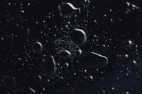 Kaboompics - Water Droplets On Dark Glass Abstract Background