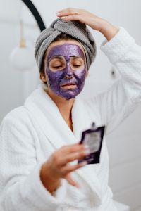 At-Home Beauty Routine: Skincare, Hair Styling and Hand Care for a Middle-Aged Woman
