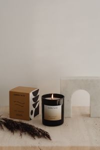 Kaboompics - Candle and Fragrance Box With Decorative Arch