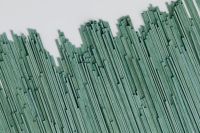 Kaboompics - Green Gluten-Free Rice Spaghetti Sticks, Macro Texture for Recipe Design