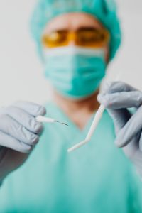 Kaboompics - Dentist Wearing Mask and Protective Glasses