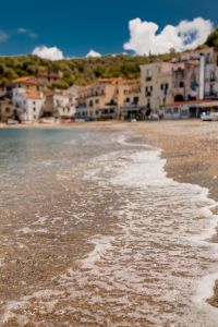 Kaboompics - Dreamy Out-of-Focus Italian Seaside Village and Pebble Beach, Marina di Puolo