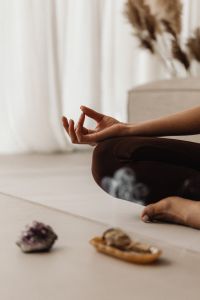 Kaboompics - Health And Wellness - Yoga and exercise at home