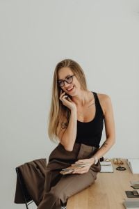 Kaboompics - Interior Designer Discussing Material Choices With Client by Phone