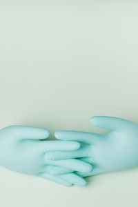 Kaboompics - Pair of Nitrile Gloves with Minimal Copy Space